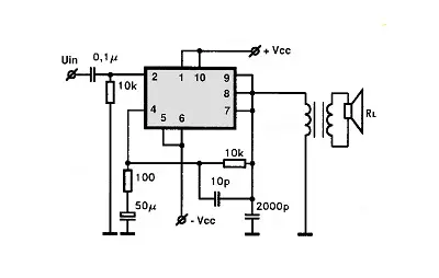 NE540L  electronic component with associated schematic circuit diagram